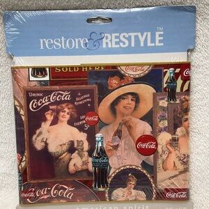 NIP Vintage 1998 Coca-Cola American Spirit Prepasted Washable Wallpaper Border